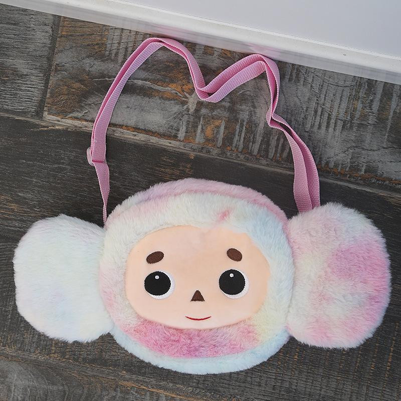 Kidsly Cheburashka Affen-Rucksack, Plüschpuppe, Umhängetasche, braun, ab 14 Jahren - Bild 3