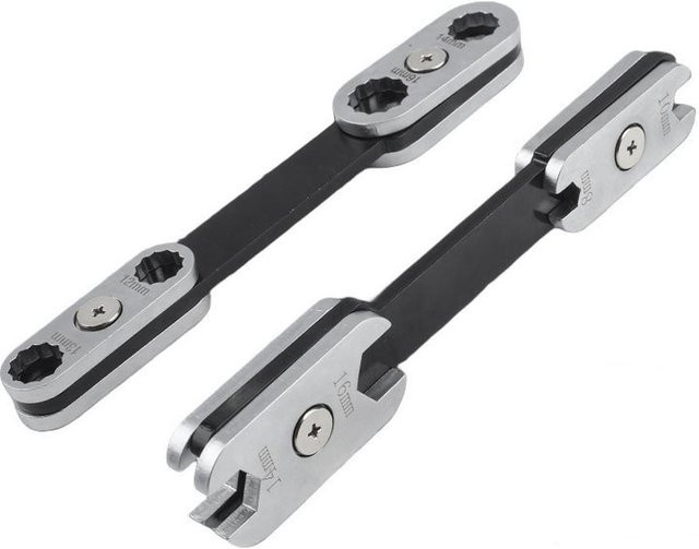 DAZZLEEX 8-in-1 Multifunktionsschlüssel mit 360-Grad-Drehfunktion als verstellbares Ring- und Open-End-Schraubenschlüssel-Werkzeug - Bild 1