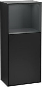 V&B Finion Seitenschrank mit LED-Wandbeleuchtung in Schwarz, B/T/H: 41,8 x 27,0 x 93,6 cm - Bild 1