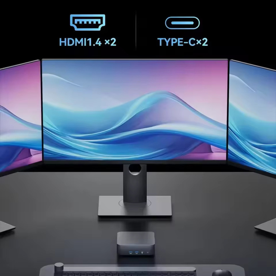 Mini-PC Intel Core i9 10980HK mit Windows 11, 16GB DDR4, 1TB SSD, WiFi 6 und Bluetooth 5.2 Desktop-PC - Bild 3