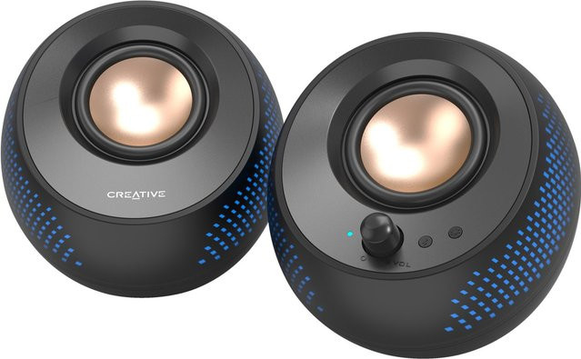 Creative Pebble X 2.0 PC-Lautsprecher USB-C schwarz aktiv/powered - Bild 1