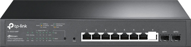 TP-Link Omada TL-SG2210MP Gigabit PoE Switch in Schwarz - Bild 1