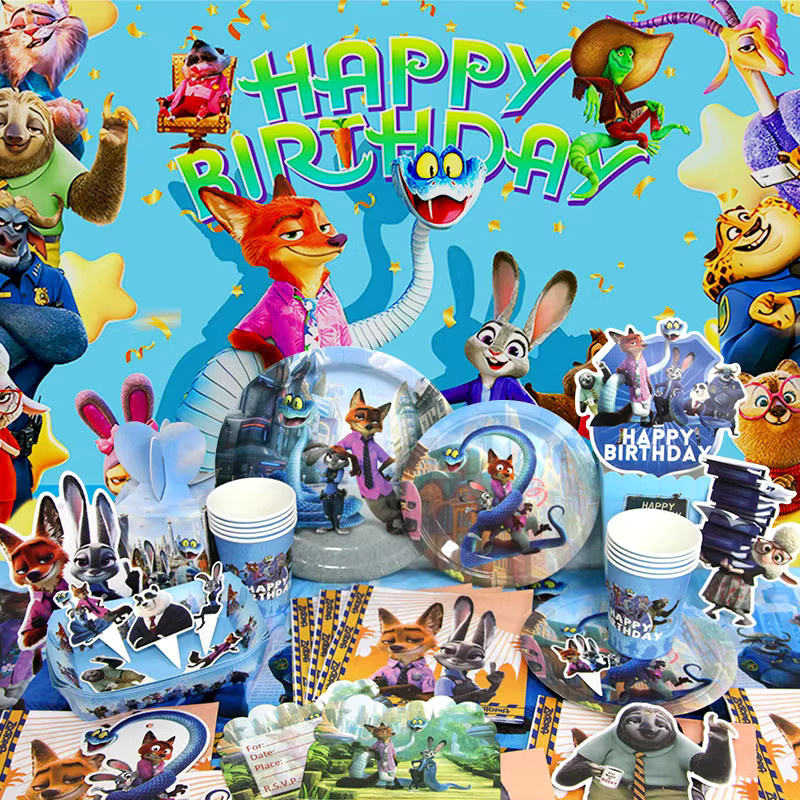Disney Zootopia Geburtstagsparty-Dekoration, Latexballons, Folienballons - Bild 2