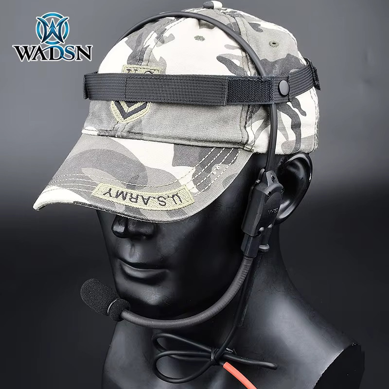 WADSN MH180-V Taktisches Knochenleitung-Headset für militärische Kommunikation in Schwarz mit 3,5 mm Klinkenanschluss - Bild 2