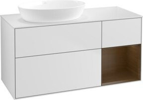 V&B Waschtischunterschrank Finion in Weiß lackiert, Breite: 120 cm, Tiefe: 50,1 cm, Höhe: 50,1 cm - Bild 1