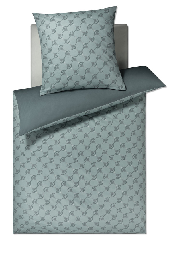 JOOP! Bettwäsche Cornflower Double 4083 Mako-Satin Baumwolle Blau Floral Reversibel B/H: 200 x 220 cm - Bild 1