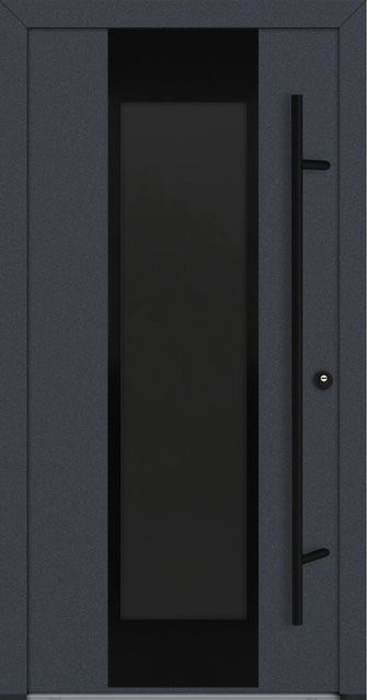 FM Türen Innenbeschläge Set AS68 Modell 28 Anthrazit Rechts B: 100 cm, H: 200 cm - Bild 1