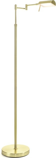 Stehleuchte TROY von casa NOVA in Gold/Messing mit dimmbarer LED und modernem Design - Bild 1