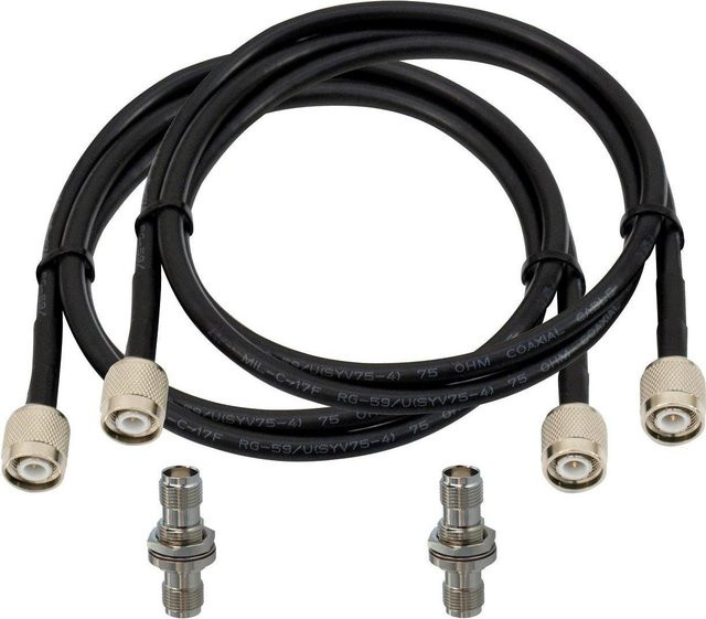 Omnitronic Antennenkabel TNC-Set, Schwarz, 10 m - Bild 1