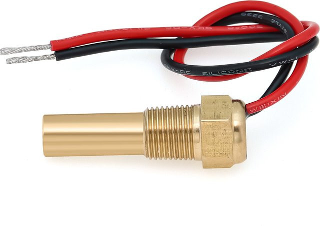 MAIMEIMI Wassertemperatursensor für Auto und Motorrad, 12V, 310 bis 220 Ohm, NPT-Gewinde, Farbe: Gold - Bild 1