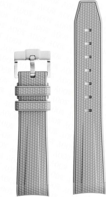 Uhrenarmband MoonSwatch, Silikon, 20mm, licht grau, Unisex - Bild 1