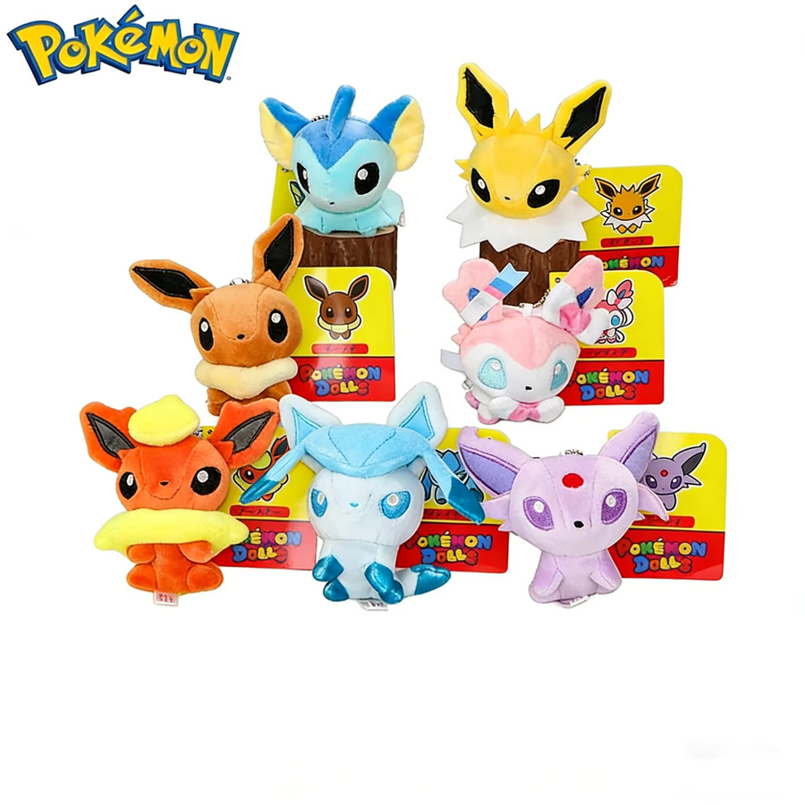 DUODUOBAO Pokémon Eevee Evolutions Plüsch-Schlüsselanhänger, Plüschpuppe - Bild 2