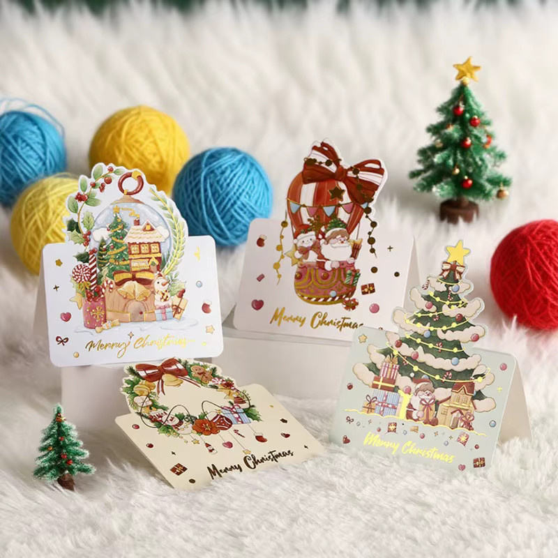 10 Weihnachtskarten mit Segenssprüchen für Blumenläden, mehrfarbig aus Papier - Bild 3