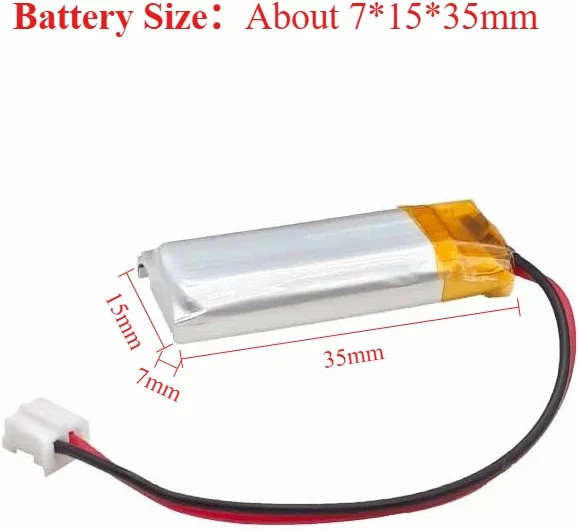 Wiederaufladbarer Polymer-Li-Ionen-Akku 3,7 V 350 mAh für GPS-Kameras, Bluetooth-Headsets und Hundetraininggeräte - Bild 1