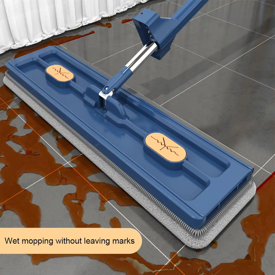 APWIKOGER Squeeze Mop Set mit Eimer und Mikrofasermops in Braun für Hartholz und Laminat - Bild 2
