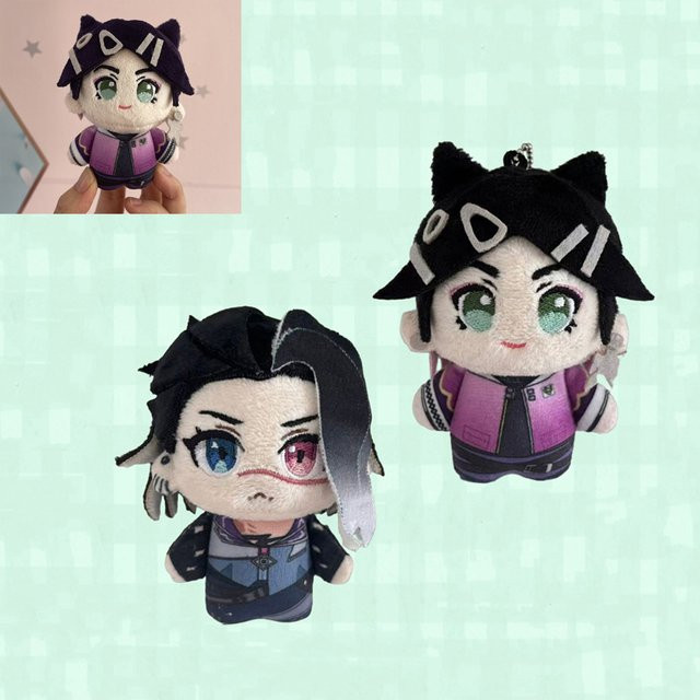 Hot Toys Valorant Clove und Fade, Plüsch-Spielzeug Schlüsselanhänger, 10cm - Bild 1