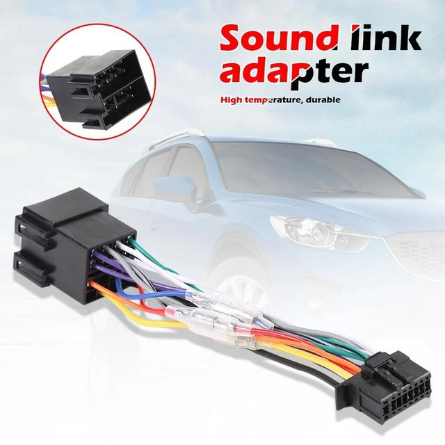 16-poliger ISO-Kabelbaum Stecker PI100 für Pioneer Autoradio in Multicolor - Bild 1
