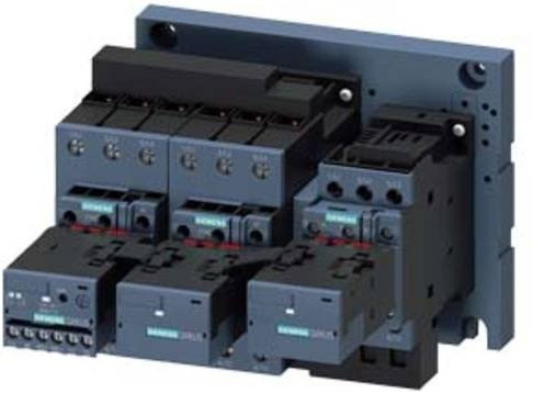 Siemens Stern-Dreieck-Kombination 3RA2436-8XH32-1NB3 mit 3 Schließern, 690 V/AC, grau - Bild 1