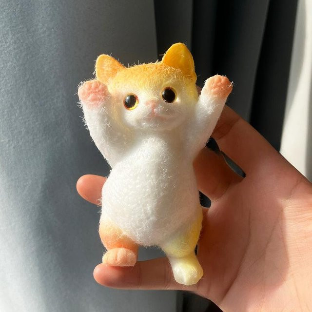 BC Pet Supplies Katze Taba Squishy, Plüschkatze, Silikon, Quetschspielzeug - Bild 1