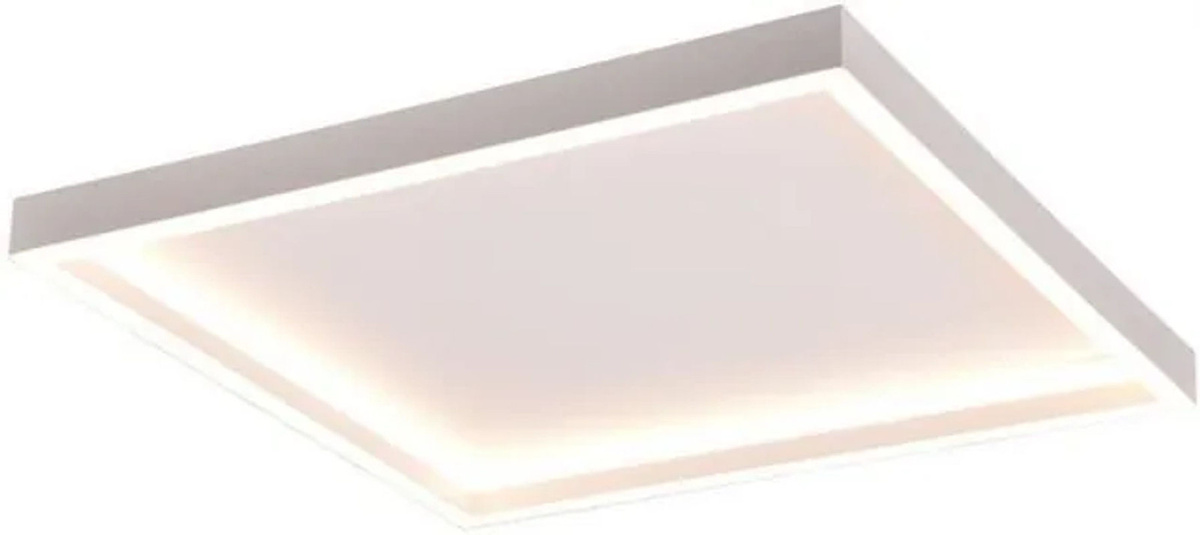 Trio LED-Deckenleuchte Rotonda Quadratisch in Matt Weiß, 20W, Warmweiß, Modernes Design aus Metall - Bild 1