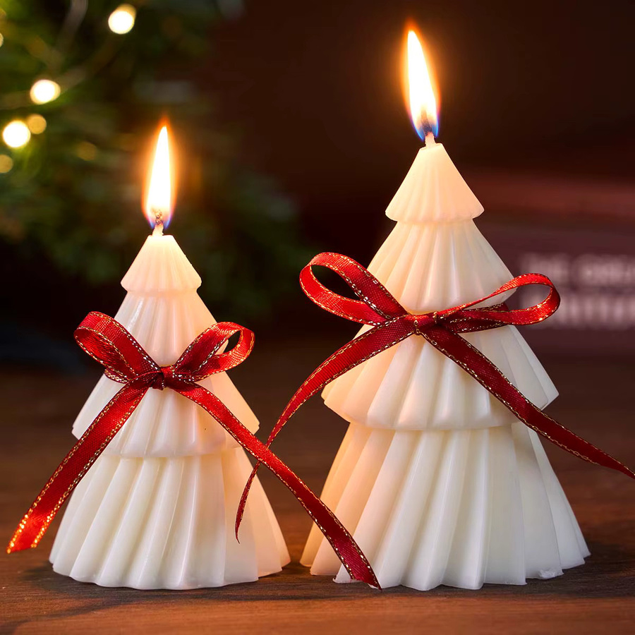 UDOCOOL 3D Weihnachtsbaum Silikonform für DIY Kerzen, Seife, Gips und Harz zur Weihnachtsdekoration - Bild 2