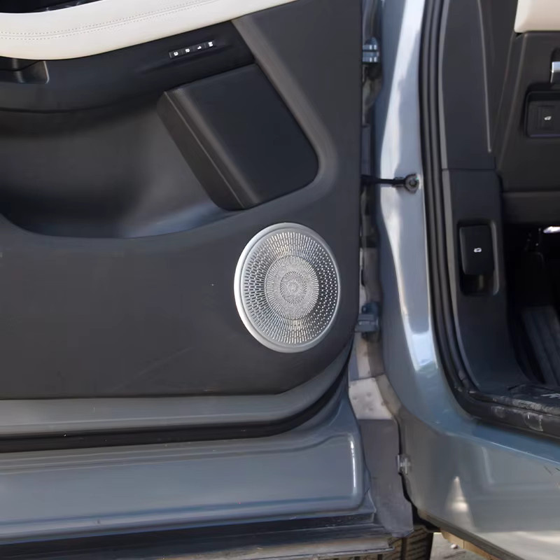 Owntycar Chrom Tür Lautsprecher Hochtöner Sound Cover Zierring für Land Rover Range Rover Evoque in Silber - Bild 4