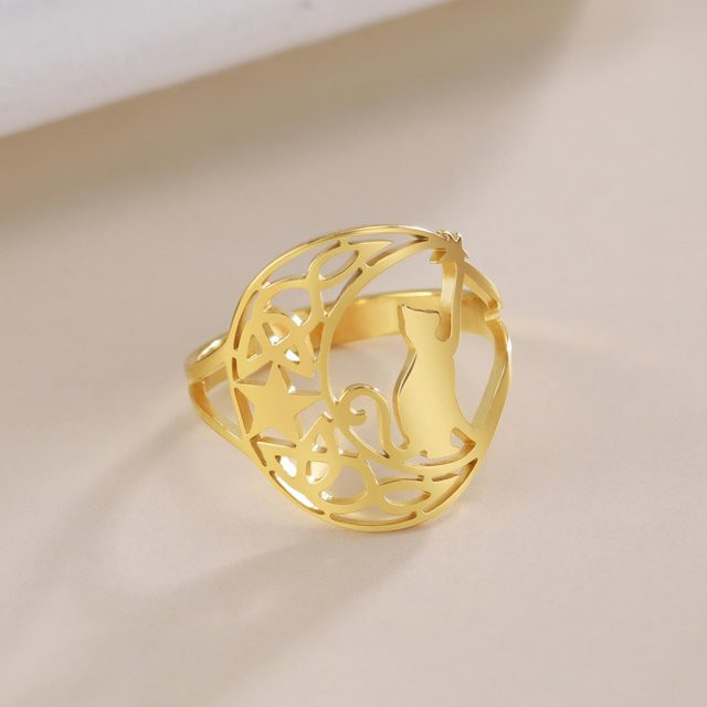 LIKGREAT Ring, Edelstahl, Damen Herren - Bild 1