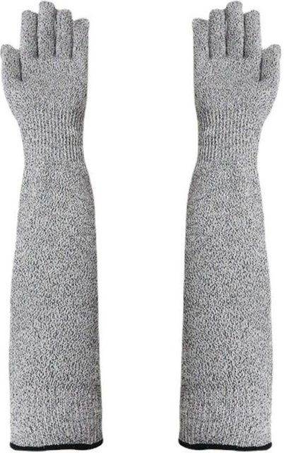 Schnittfeste Gartenarbeitshandschuhe von YDM Beauty Life aus HPPE-Fasern und Polyester in Grau für Damen und Herren - Bild 1