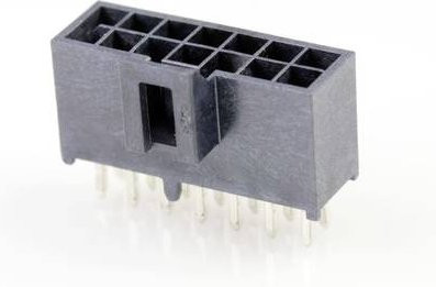 Molex Einbau-Buchsenleiste in Schwarz mit 14 Polen und 2,50 mm Rastermaß - Bild 1