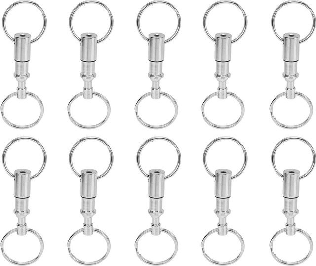 Fishine Schlüsselanhänger Doppelring, Schnellverschluss, White, Unisex - Bild 1