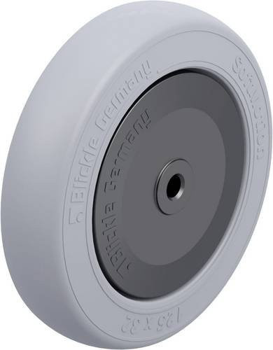 Blickle Rad POES 127/8KF-SG in Schwarz und Grau mit 125 mm Durchmesser und 150 kg Tragfähigkeit - Bild 1