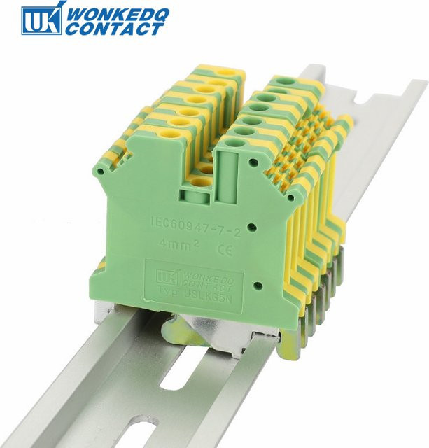10 Stück WONKEDQ USLKG5 Universal Schrauben für modulare DIN-Schienen Terminal Blöcke 5mm - Bild 1