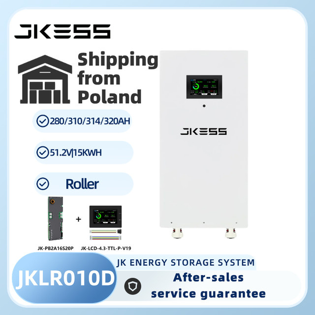 JKESS JKLR010D LiFePO4 Batteriesatz mit JKBMS und V19 LCD für 48V 51,2V Akkupacks, geeignet für 280Ah 310Ah 314Ah 320Ah 15KW Powerbanks - Bild 1