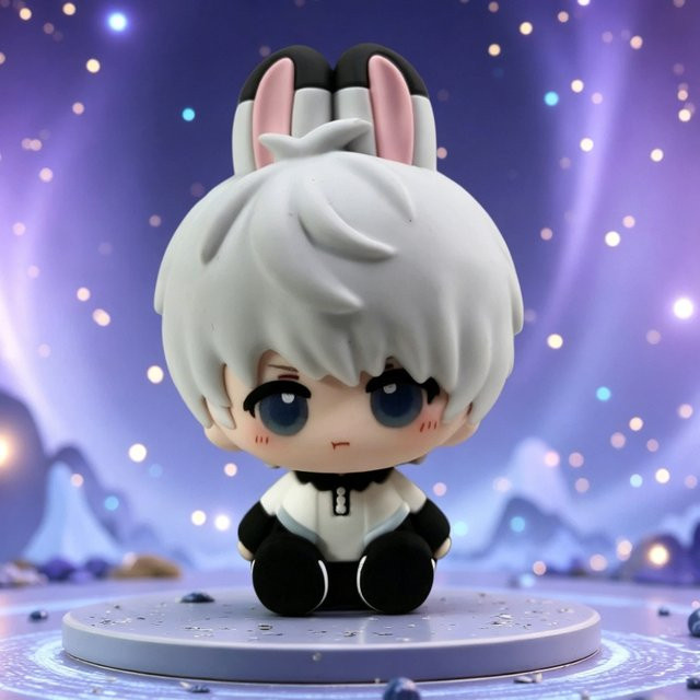 Bandai Love And Deepspace Xavier Chibi Sitzfigur, Anime Figur - Bild 1