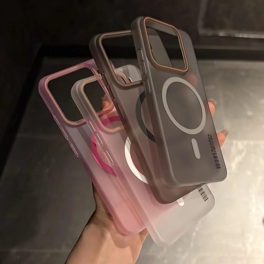 MagSafe Wireless Charging Case für Xiaomi 17 Pro Max, 15 und 14T Pro Ultra Slim Matte Clear stoßfeste Abdeckung in Transparent oder Orange - Bild 2