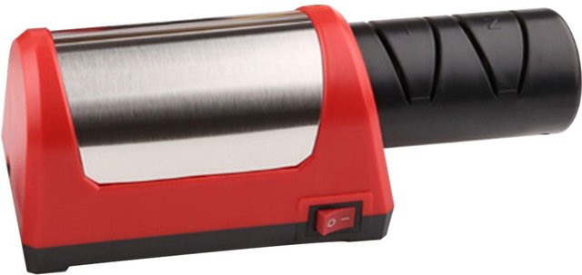 Elektrischer 2-stufiger Messerschärfer von KONNWEI mit Doppelmotor und Körnung 600–1000 in Schwarz - Bild 1