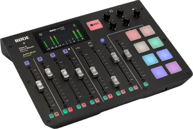 Rode Rodecaster Pro Mischpult in Schwarz mit Bluetooth und USB-Anschluss - Bild 1