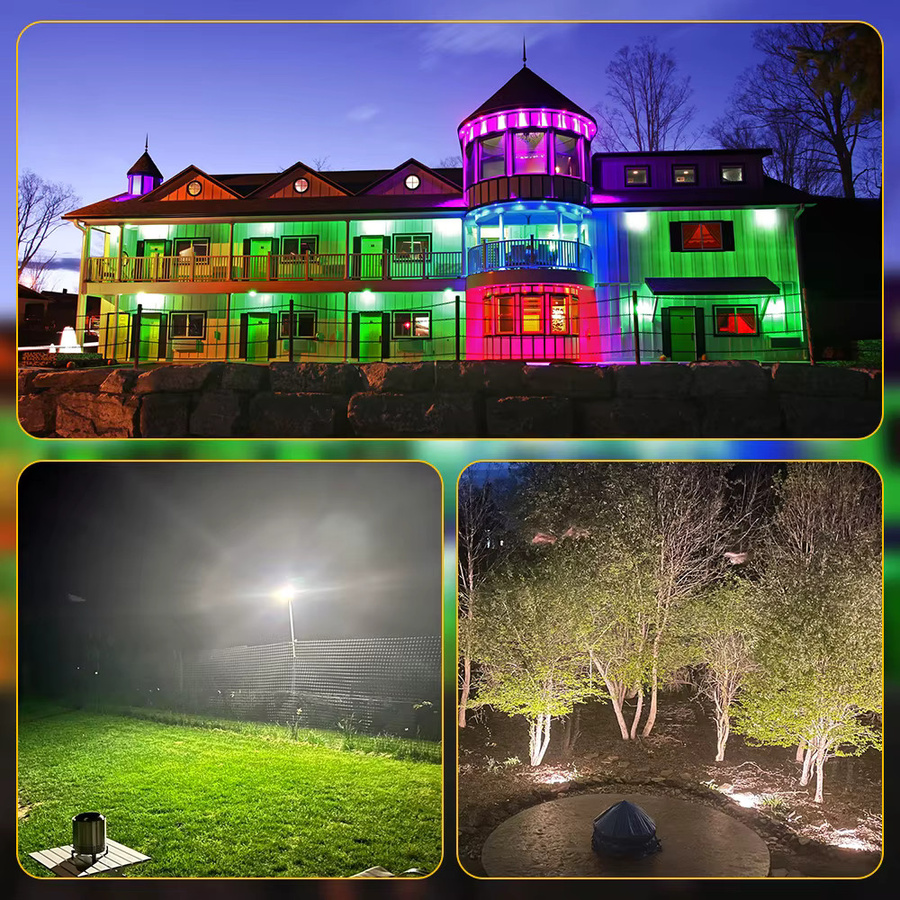 TUYA Smart RGB Flutlicht RGBCW mit WIFI-Steuerung, IP65 Outdoor Strahler für Garten und Außenbereich, Mehrfarbig - Bild 6