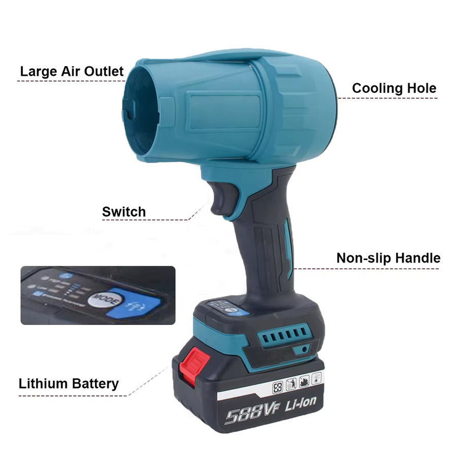 Makita Bürstenloser kabelloser Laubbläser mit 3500W für Akku als handgeführter Staubbläser - Bild 6