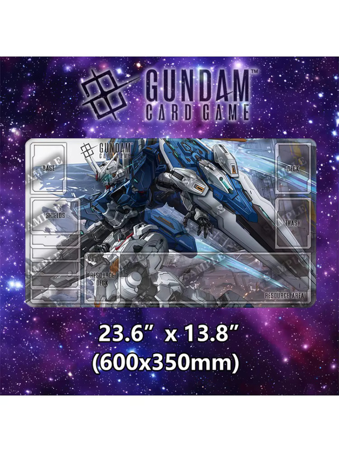Bandai GUNDAM Spielmatte für TCG-Kartenspiele, rutschfeste Brettspielunterlage und Schreibtischunterlage, Multicolor - Bild 7