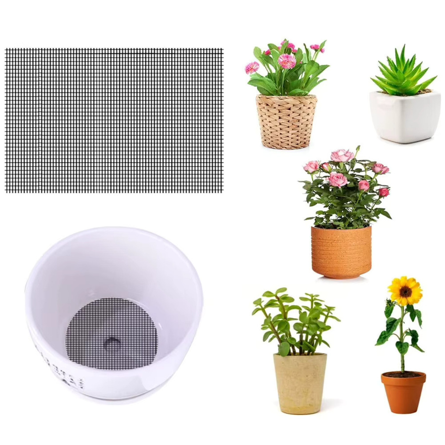 Vibratite Mesh Pads für Blumentöpfe, 10 Stück, Rundboden Gittermatten zur Entwässerung, 45 x 1,5 mm - Bild 5