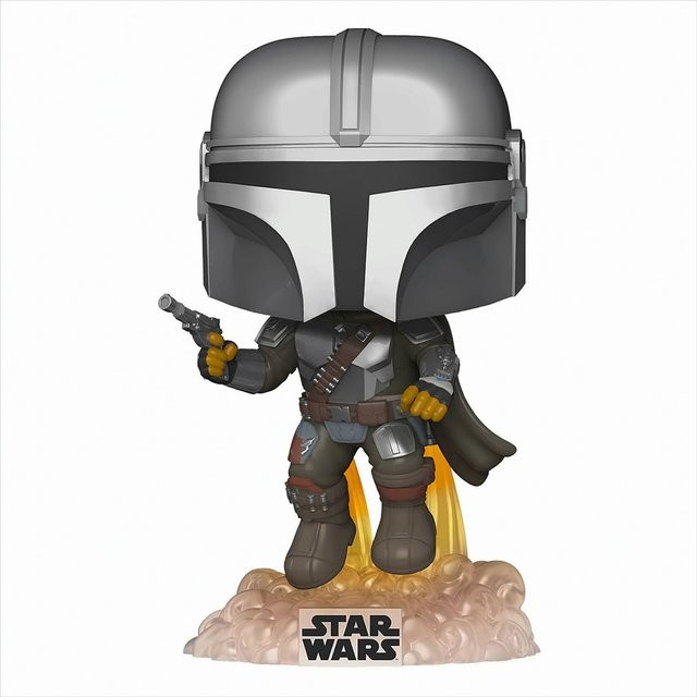 Funko Star Wars The Mandalorian Mando Flying/Blaster Pop Vinyl - Bild 1