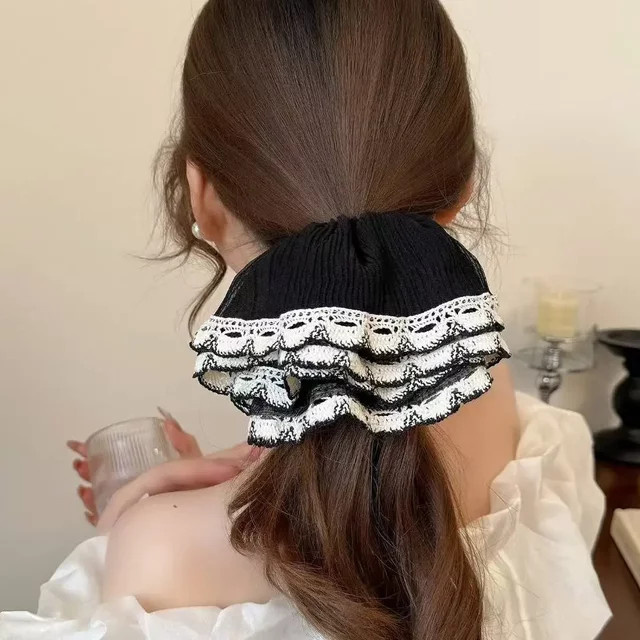 HIYAYZ Haargummi für Damen, Spitze, Netzstoff - Bild 1