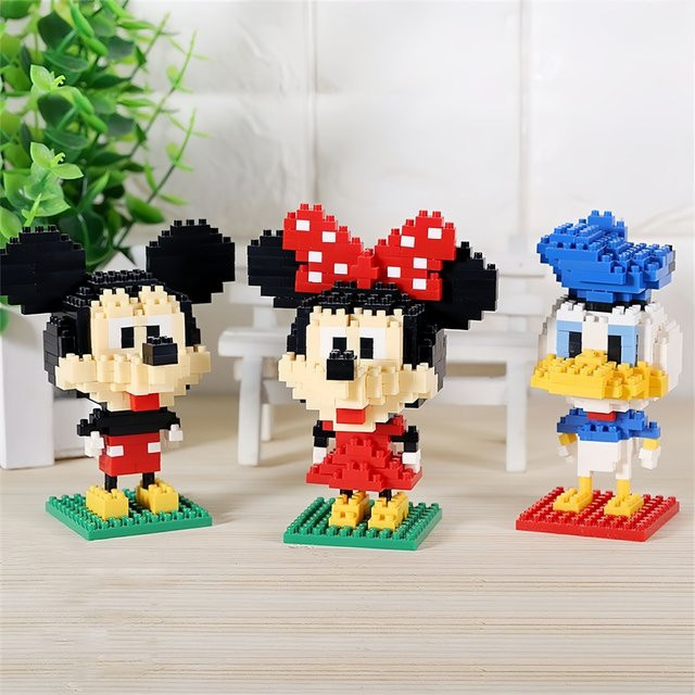 Disney Mickey, Minnie, Donald Duck und Goofy, Baustein-Bausatzspielzeug - Bild 1
