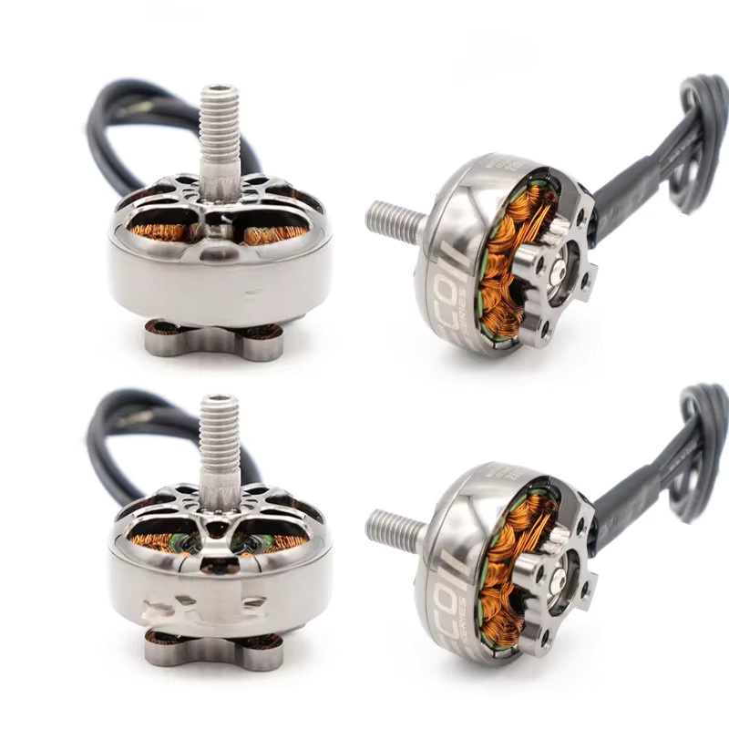 Emax Eco II Serie 2306 Bürstenloser Motor für RC FPV Racing Drohnen und Quadcopter in Silber - Bild 1