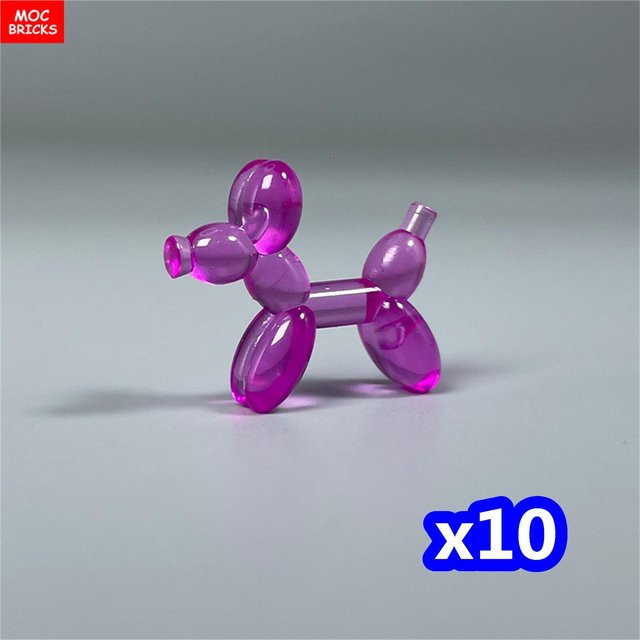 Yiran toy MOC Bausteine Utensil Ballon Kleiner Hund Clown Figur, Einzelfigur, ab 6 Jahren - Bild 1