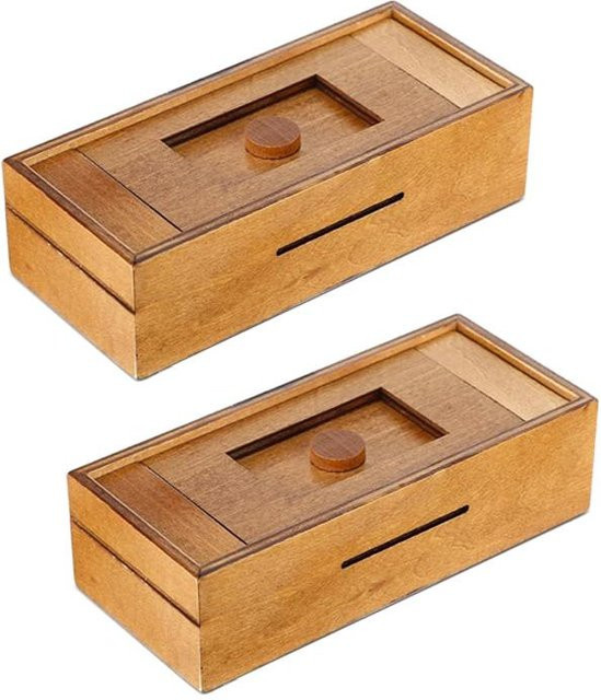 Binchi Outdoor Product Geld-Rätselbox, 2-teiliges Set, Holz, ab 14 Jahren - Bild 1