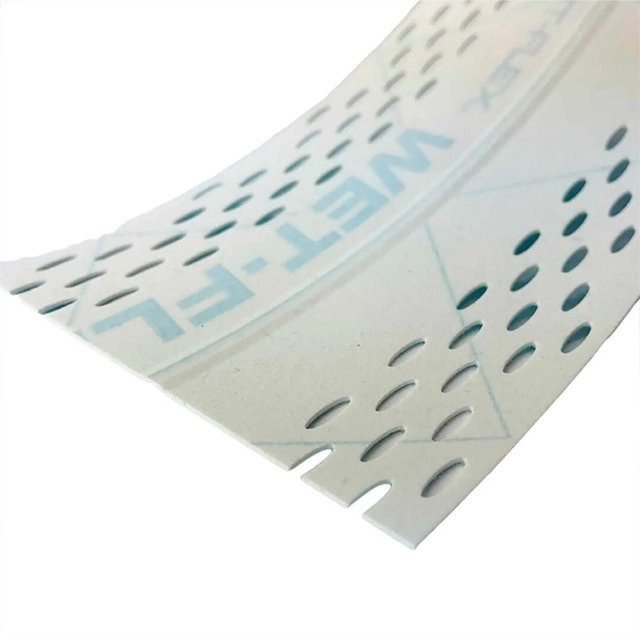 Strait-Flex Wet-Flex 100 Kantenprofil aus Papier in Grau, 8 Rollen à 30,5 m, Breite: 8,0 cm - Bild 1