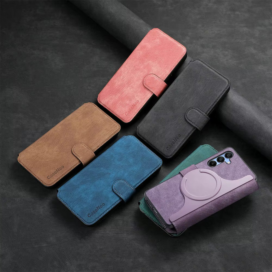 Luxus 2-in-1 Leder-Buchhülle für Samsung Galaxy A57 A56 A36 A35 A27 A17 A16 A15 A06 in Blau - Bild 6