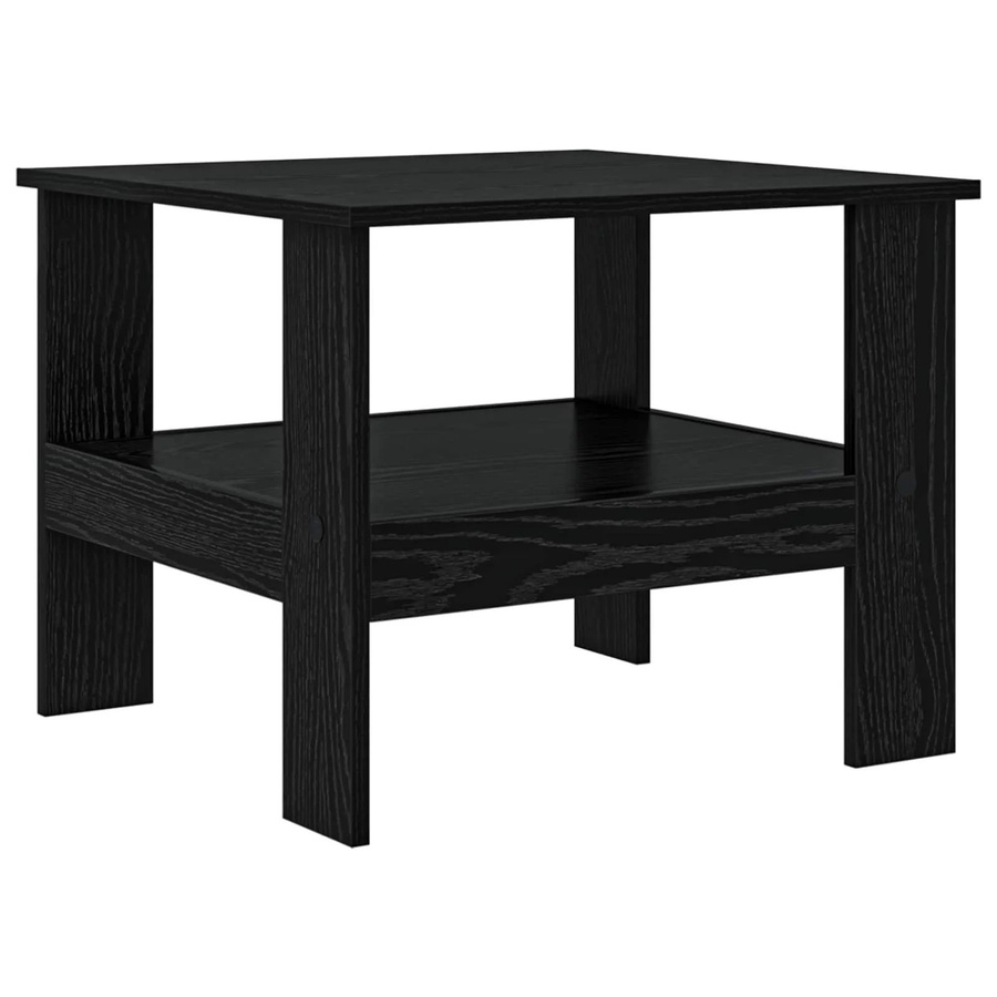 vidaXL Couchtisch in Schwarz und Eichen-Optik aus Holzwerkstoff, B: 57 cm, T: 55 cm, H: 45 cm - Bild 2